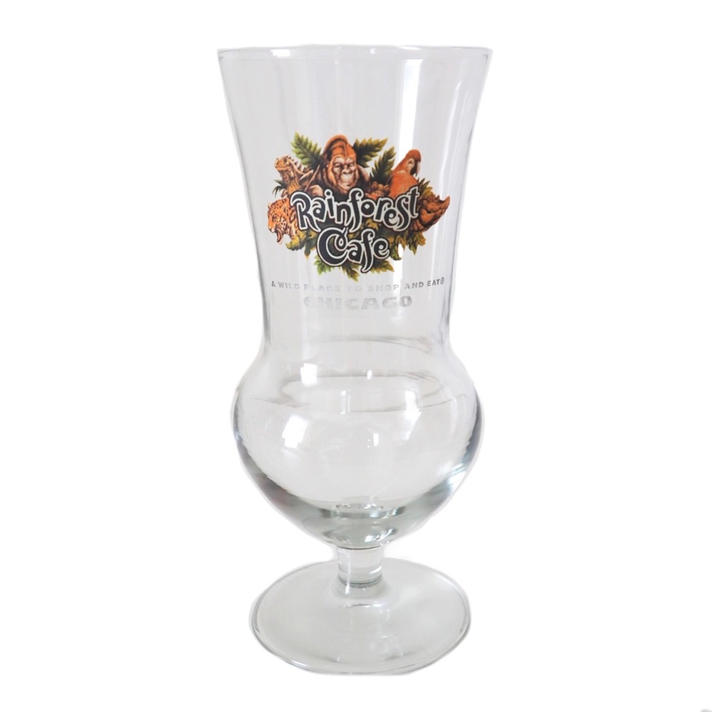 Rainforest Cafe Vintage Chicago Souvenir Glass